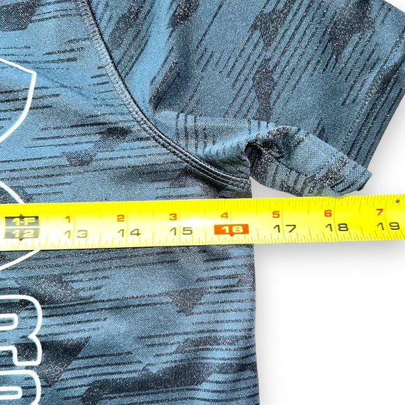 π2/$20π Under Armour Heatgear Kids' Short-sleeve Top, Black, Large - Picture 6 of 6